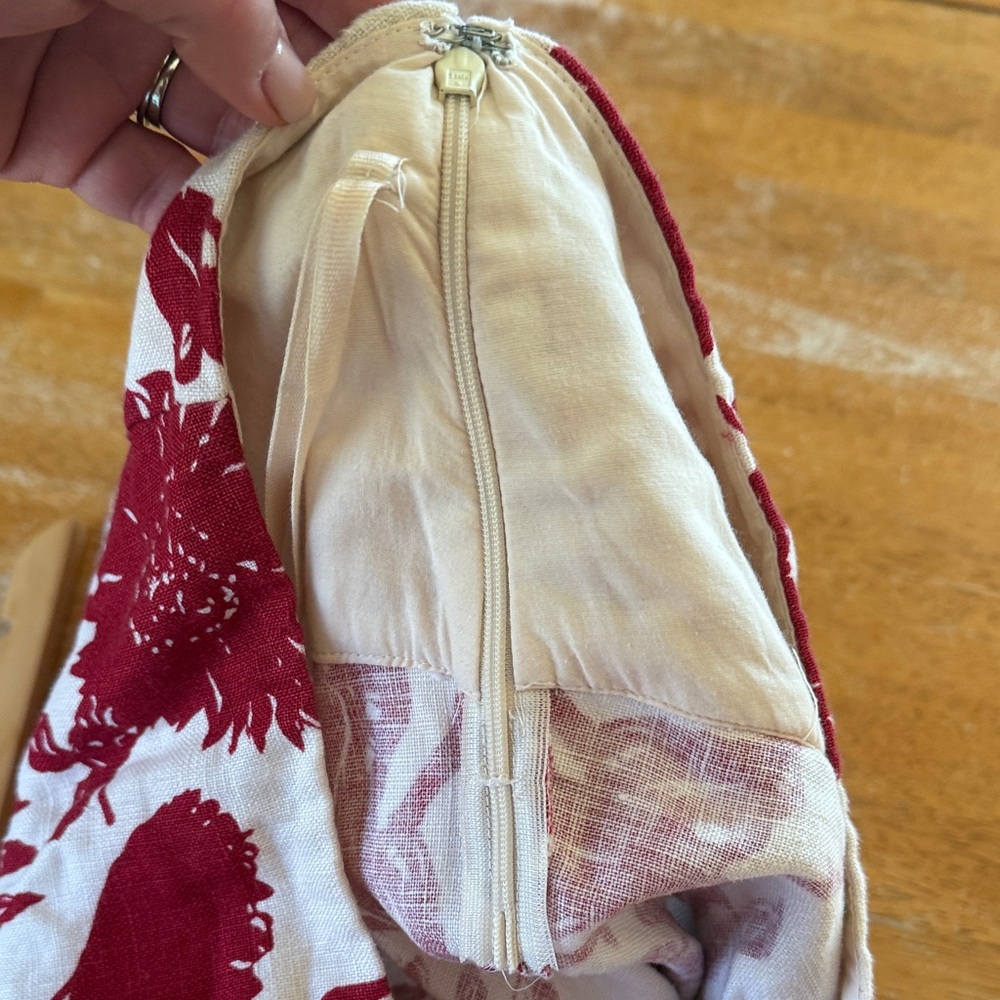 GAP Red and White A-Line Skirt - Picture 4 of 6